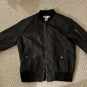 Black Bomber Jacket - Say What? size. M